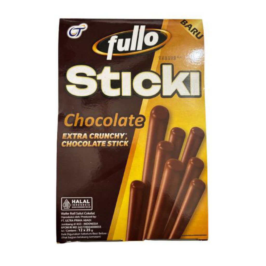 Jual fullo Sticki - Chocolate - Wafer Stick Super Crunchy | Shopee ...