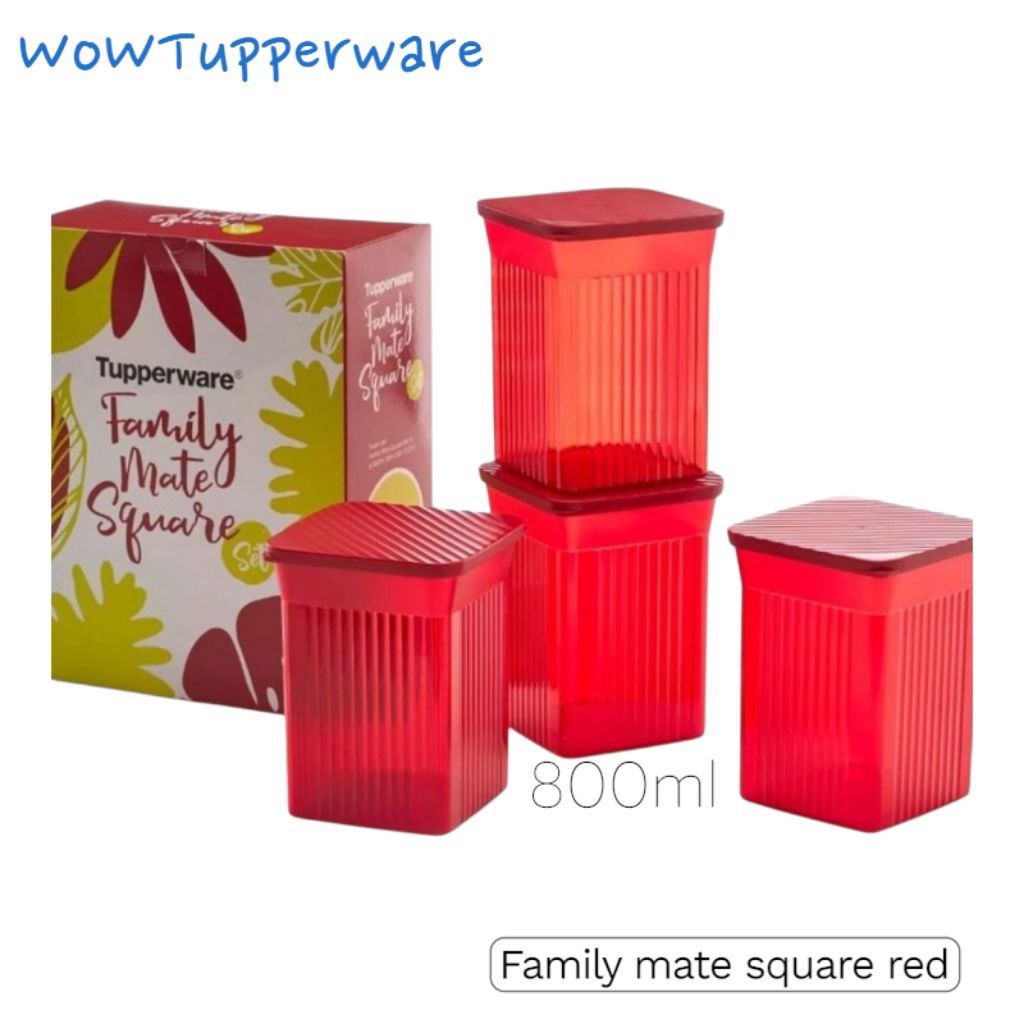 Jual Tupperware Ori 100% Family Mate / Square / Round / mini | Shopee ...