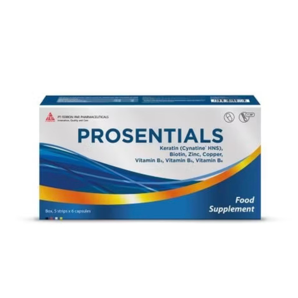 Jual PROSENTIALS PER BOX ( Suplemen Rambut ,kulit dan kuku ) | Shopee ...