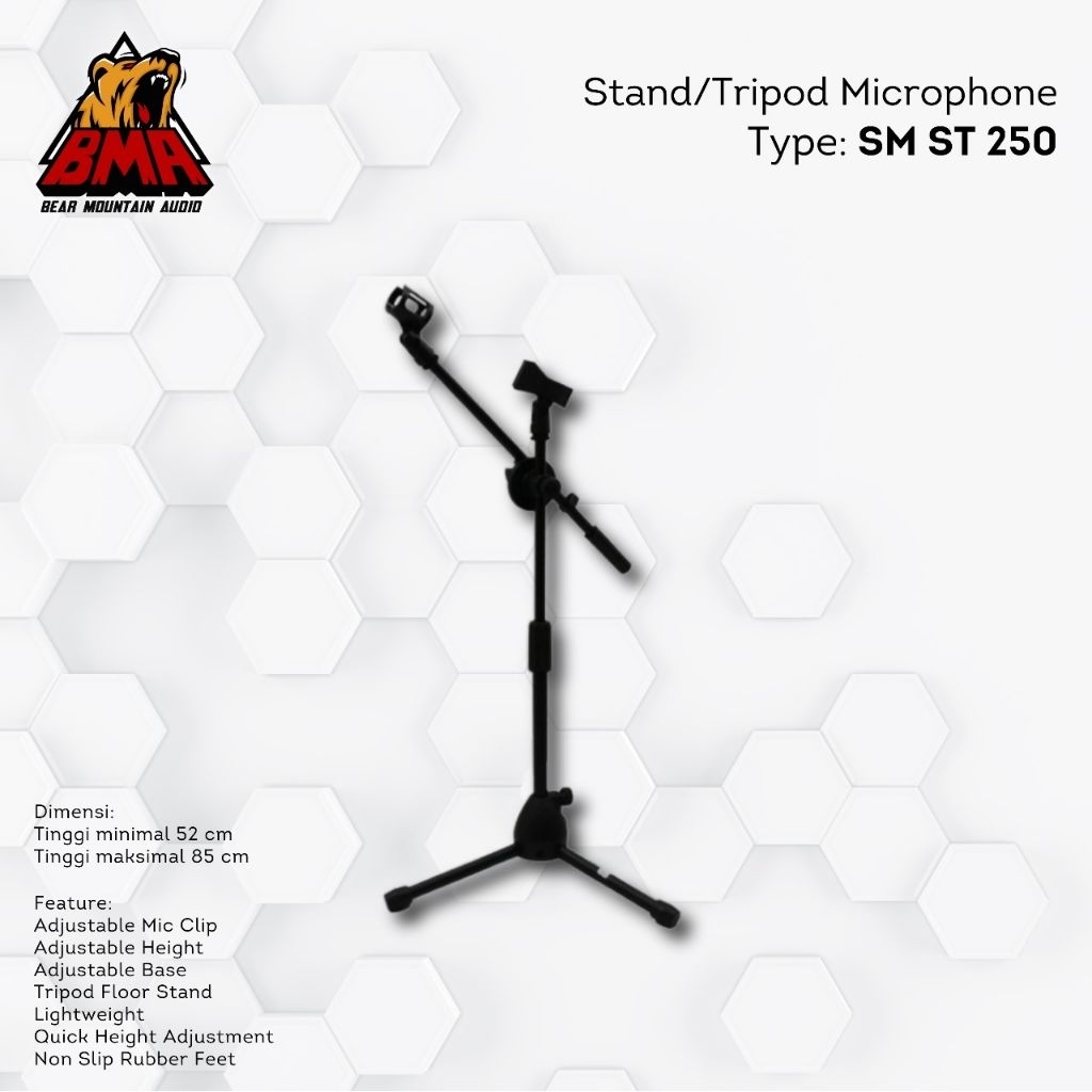 Jual STAND MIC TRIPOD SM ST 250 / STAND MIC TRIPOD 200 / STAND TRIPOD ...