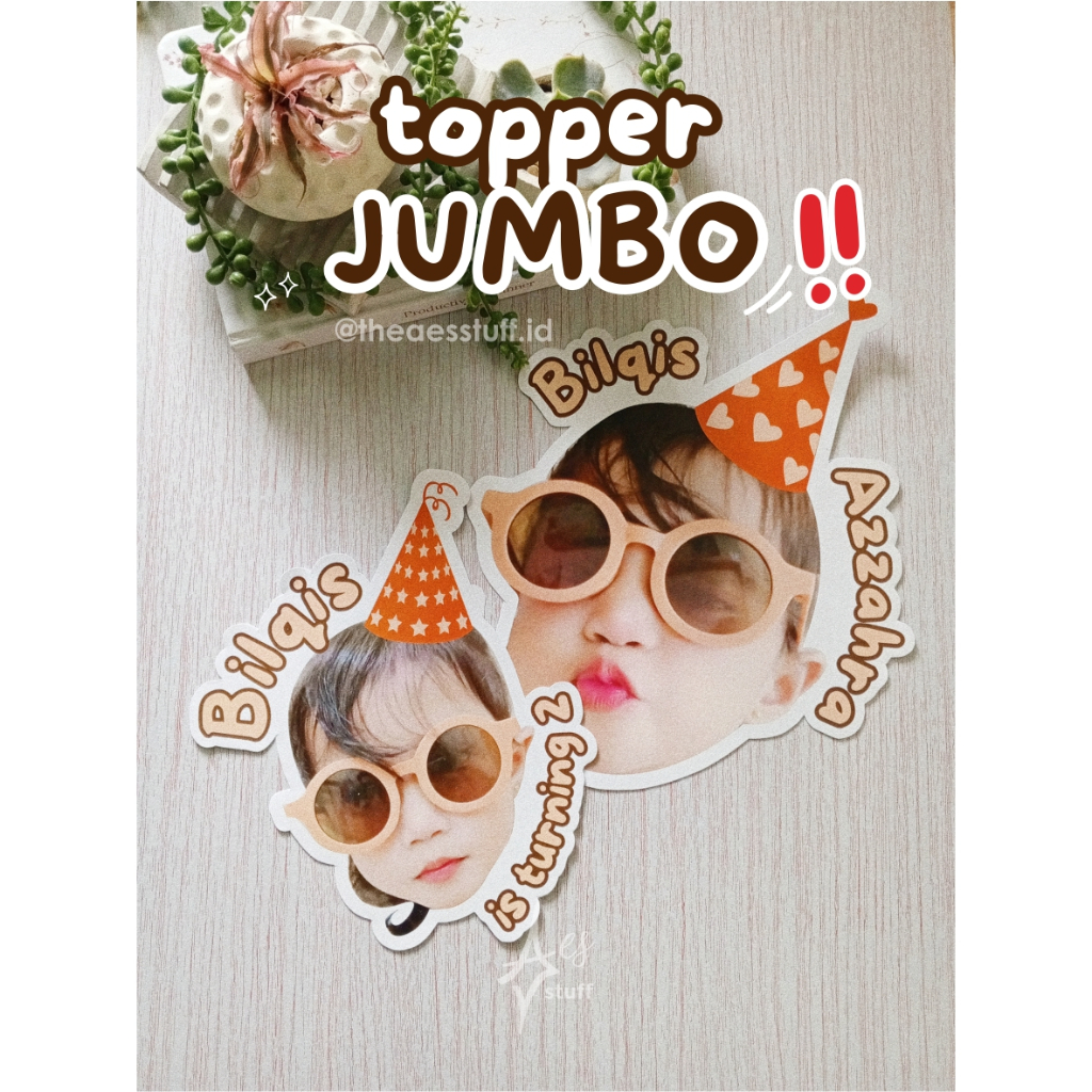 Jual Custom Topper Jumbo | Cetak Foto Wajah Jumbo untuk Acara Pesta ...