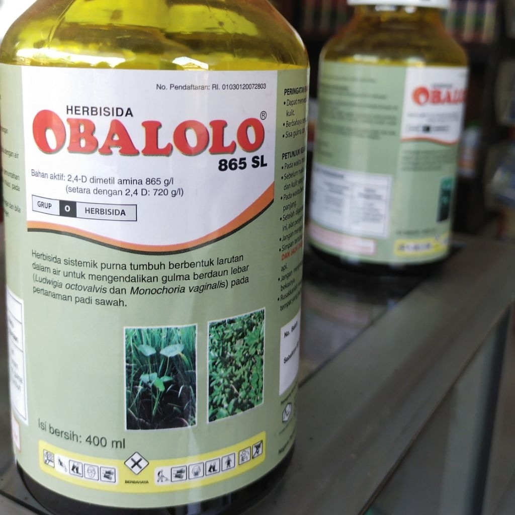Jual Obat rumput OBALOLO 865 SL Original 100% 400ml Herbisida sistemik ...