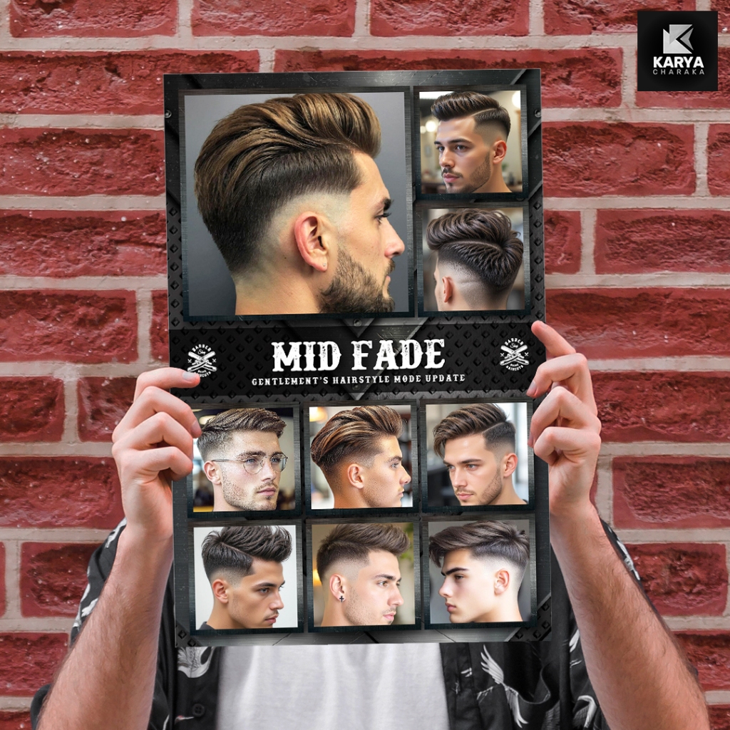 Jual Poster Katalog Haircut Model Gaya Rambut Barbershop / Pangkas ...