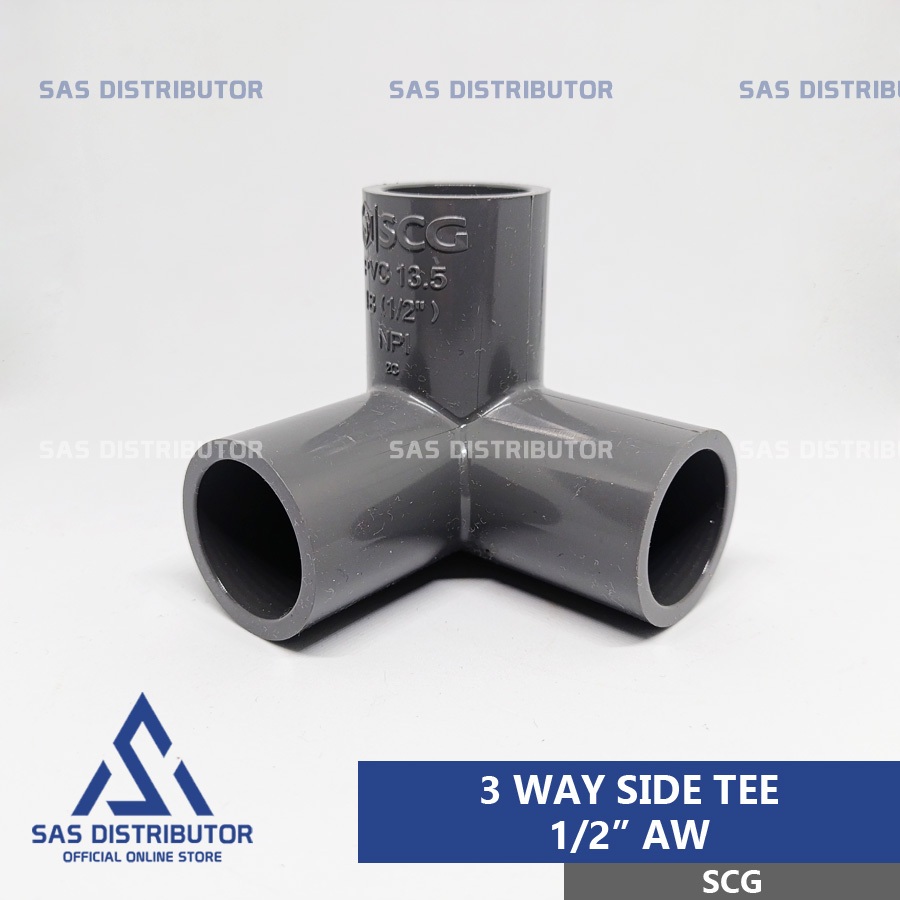 Jual 3 Way Side Tee 1/2