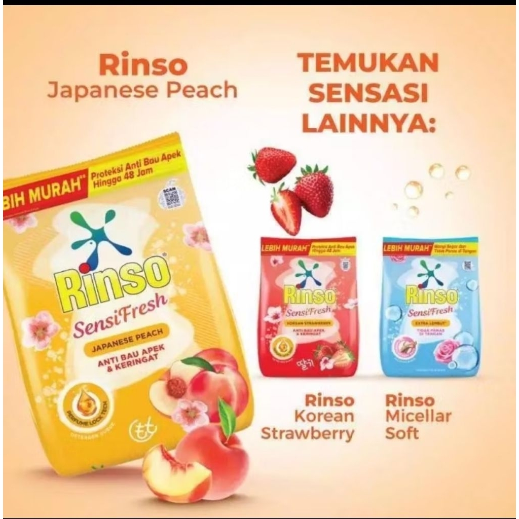 Jual Rinso detergen bubuk 1,5kg kemasan baru | Shopee Indonesia