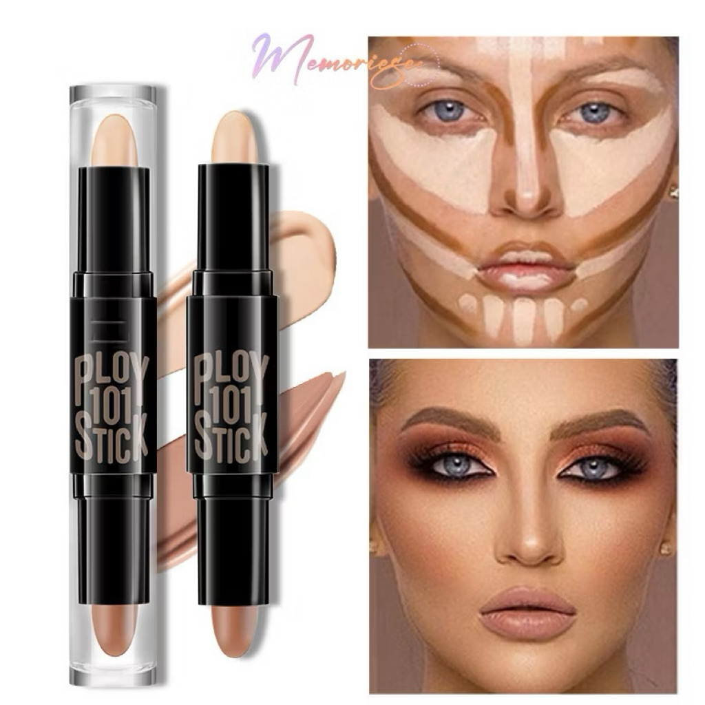 Jual Contour Duo Concealer Highlighter Stick 2in1 Color 3D Face ...