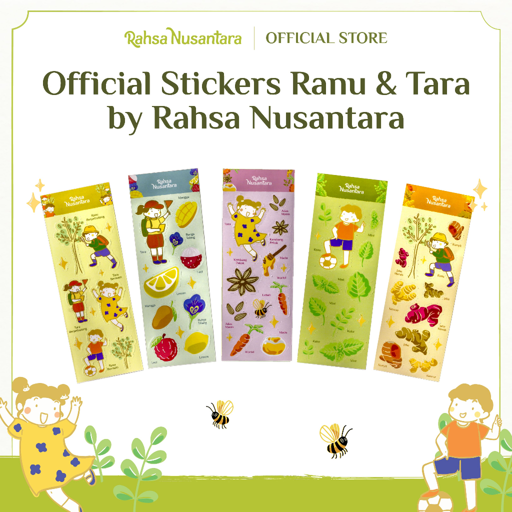 Jual Merchandise Official Stiker Ranu & Tara by Rahsa Nusantara ...