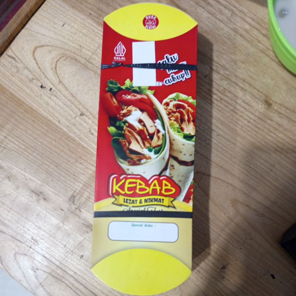 Jual Dus kebab/Kemasan kebab tarik isi 50 pcs #WadahKekinian | Shopee ...