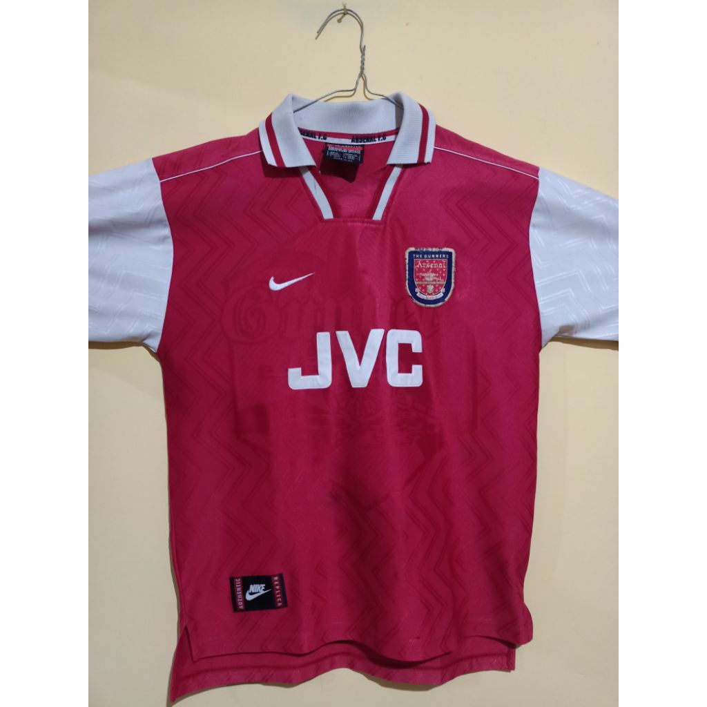 Jual JERSEY VINTAGE ARSENAL HOME 1997 KIT ORIGINAL | Shopee Indonesia