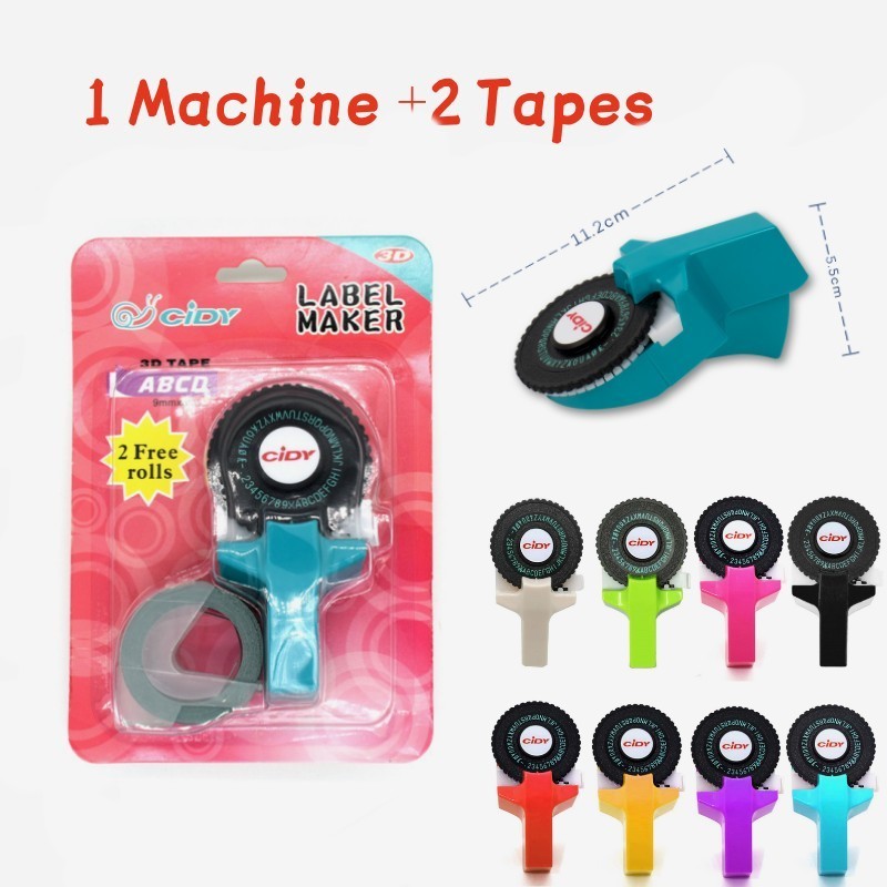 Jual CIDY 9mm LABEL MAKER C101 3D EMBOSSING Label Kompatibel Label ...