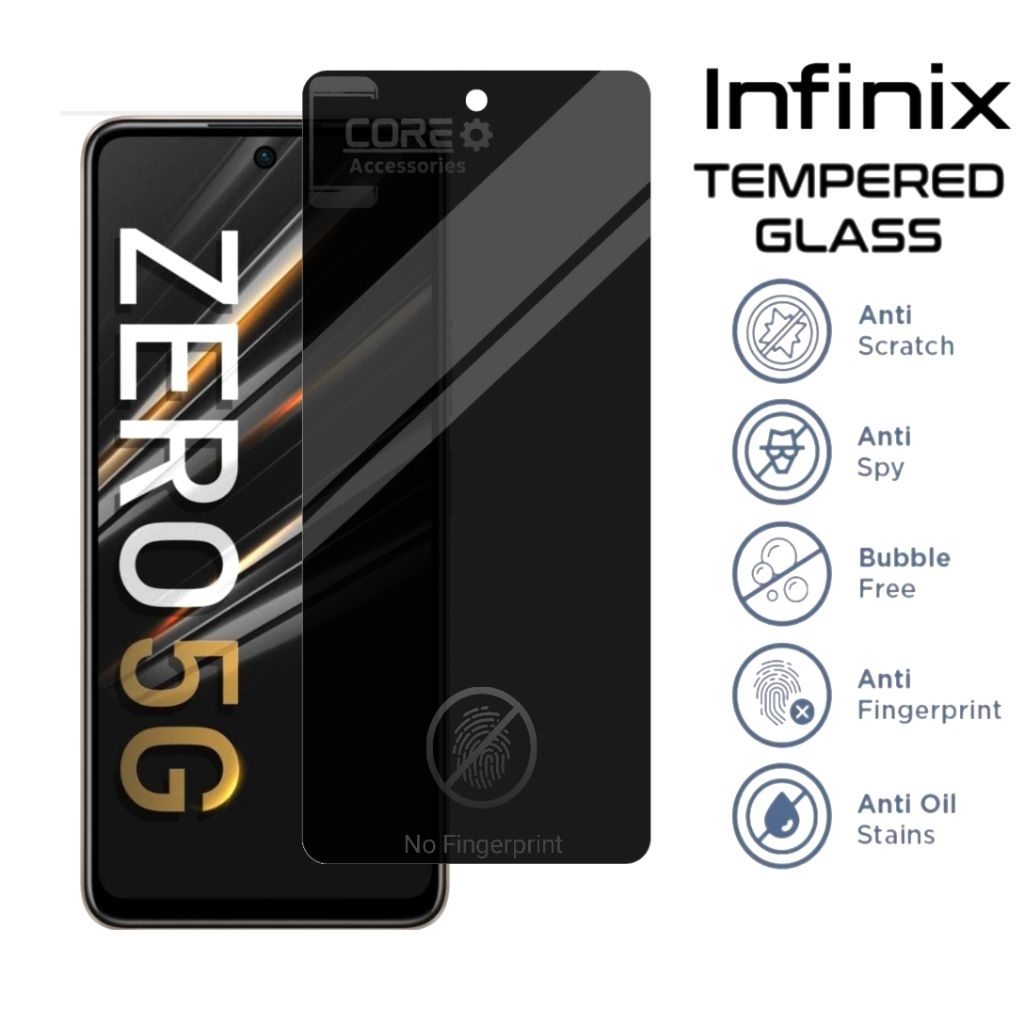 Jual Tempered Glass Anti Spy Infinix Zero 5G Zero 20 Zero X Zero X Neo ...