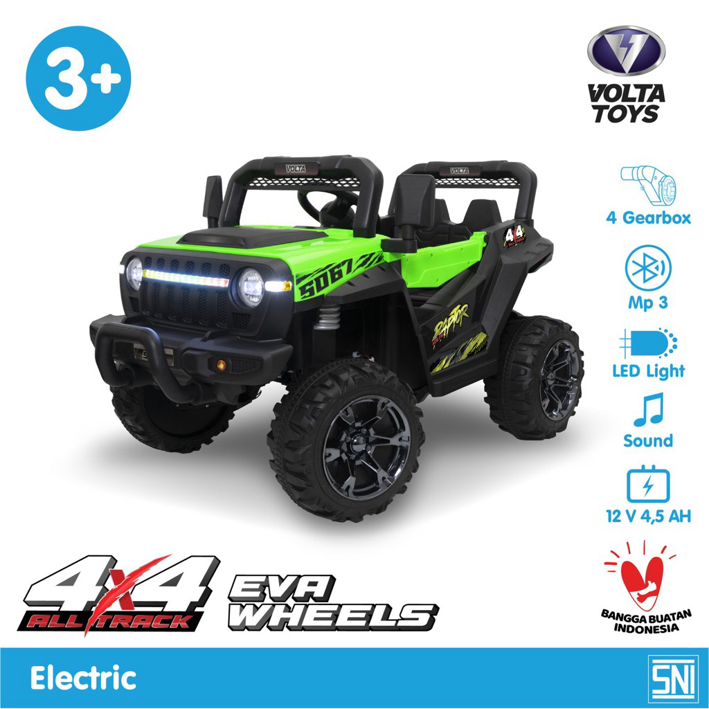 SHP Toys Mainan Mobil Aki Volta 5068 UTV Dragon Tiger Hijau