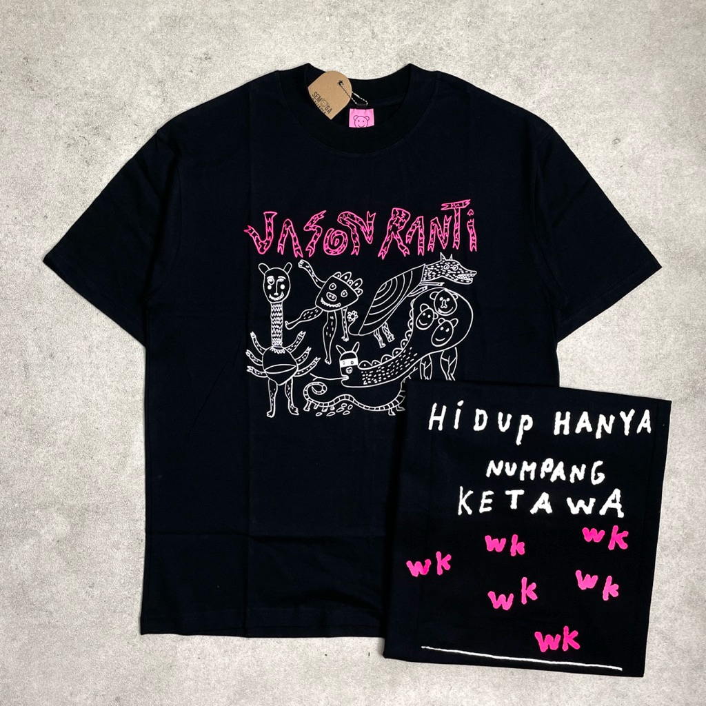 Jual Jason Ranti - Hidup Hanya Numpang Ketawa | Tshirt Black Original ...