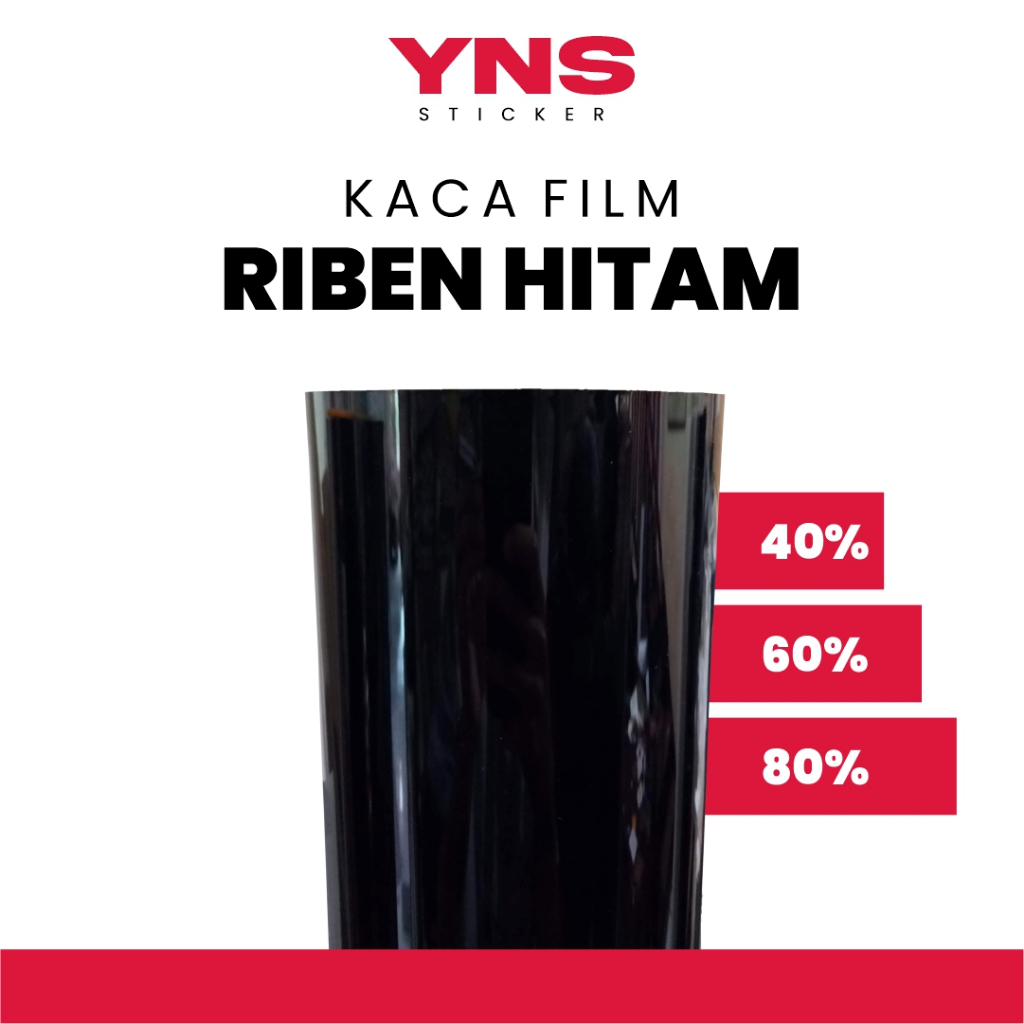 Jual Kaca Film Mobil, Rumah dan Gedung Riben Hitam Lebar 152cm | Shopee ...