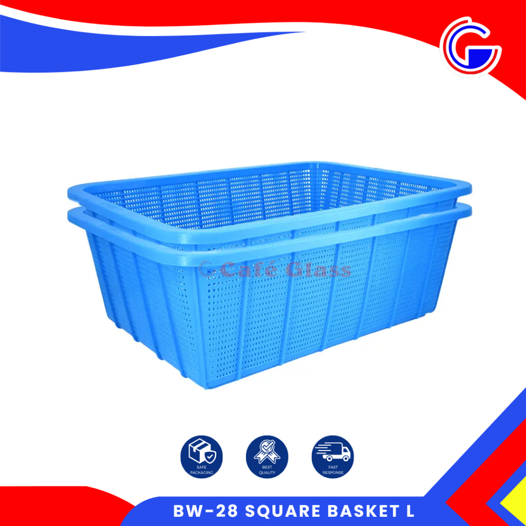 Keranjang Sayur - Keranjang Plastik - Keranjang Sayur Besar / Keranjang Pasar Lion Star Bw-28