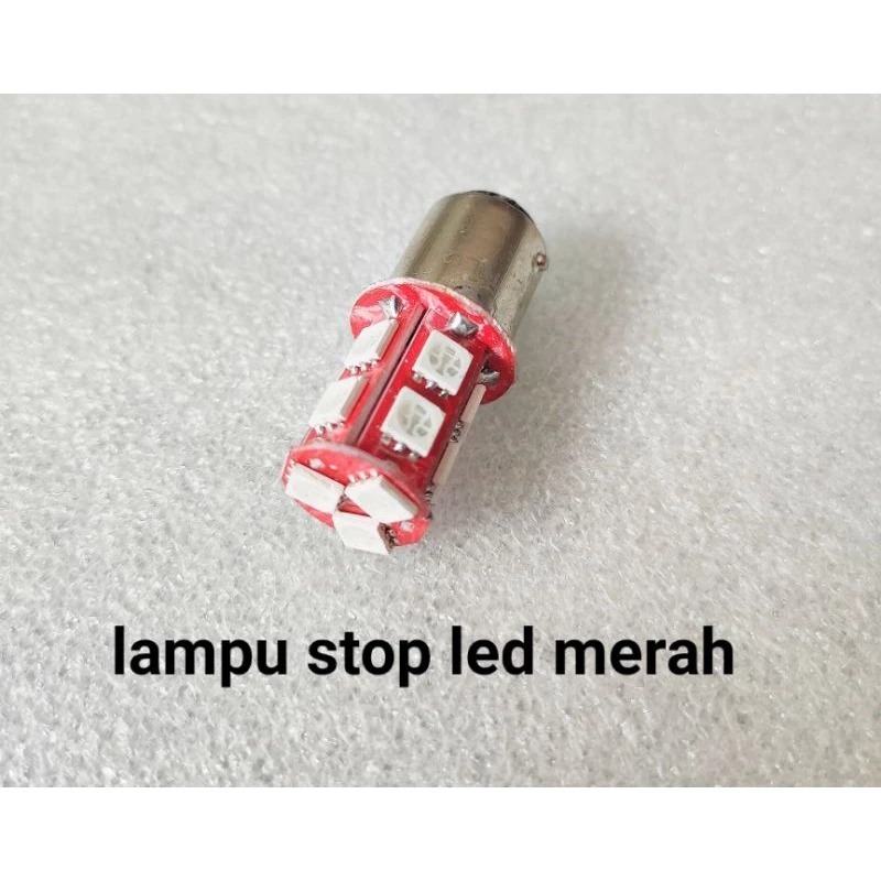 Jual (COD) Lampu / Dop Stop Rem Led model Jagung 13 mata Merah Biru ...