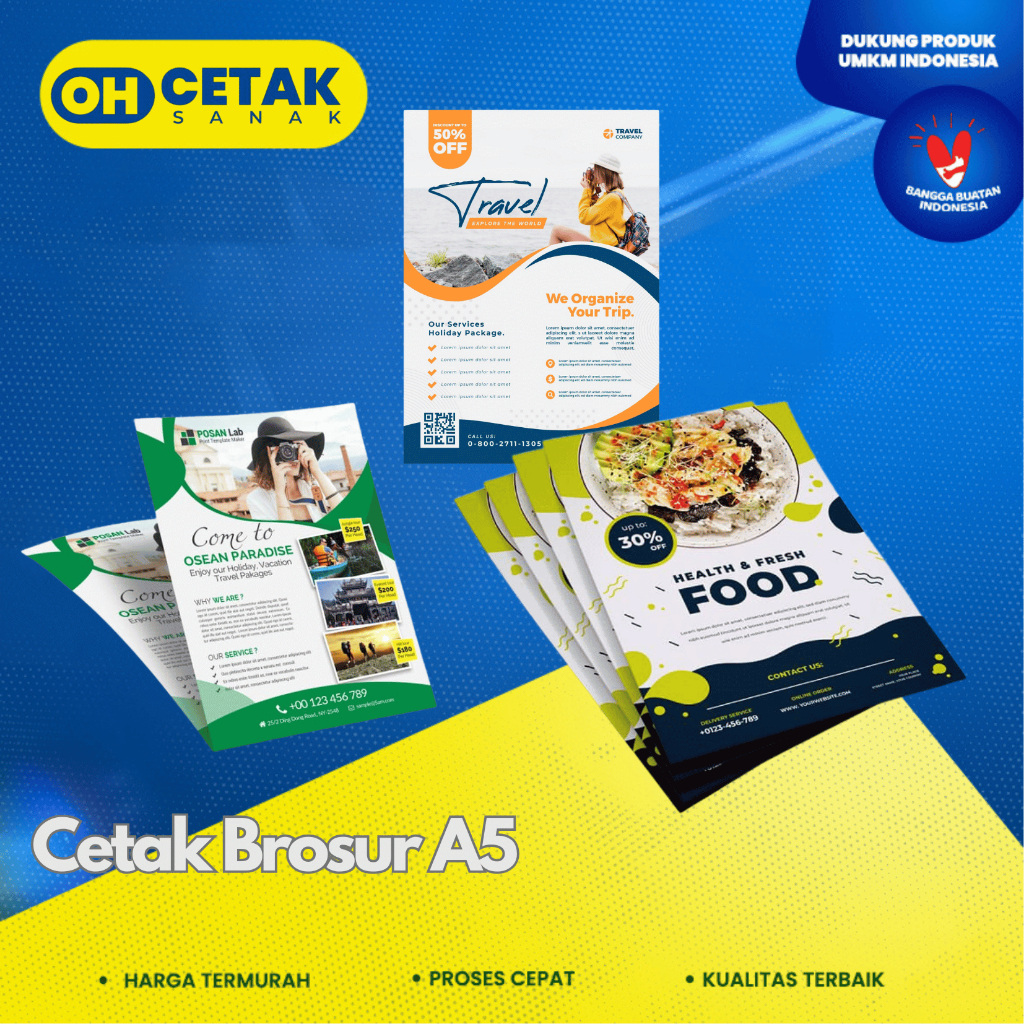 Jual Paket Hemat Flayer | Cetak Brosur Berwarna Bahan Art Paper Ukuran ...