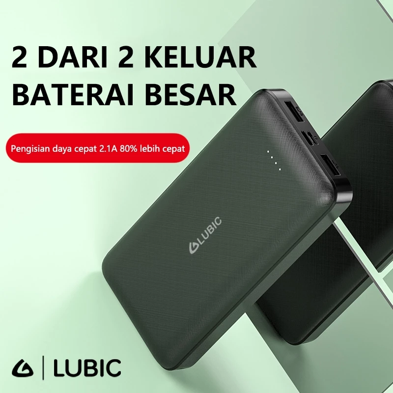 LUBIC HT73 Powerbank 20000mAh Dual Input Micro/Type-C Dual Output USB-A Bank daya