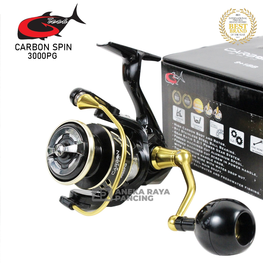 Jual RIL GTECH CARBON SPIN / Ril Spinning Kuat Terbaru Power Handle ...
