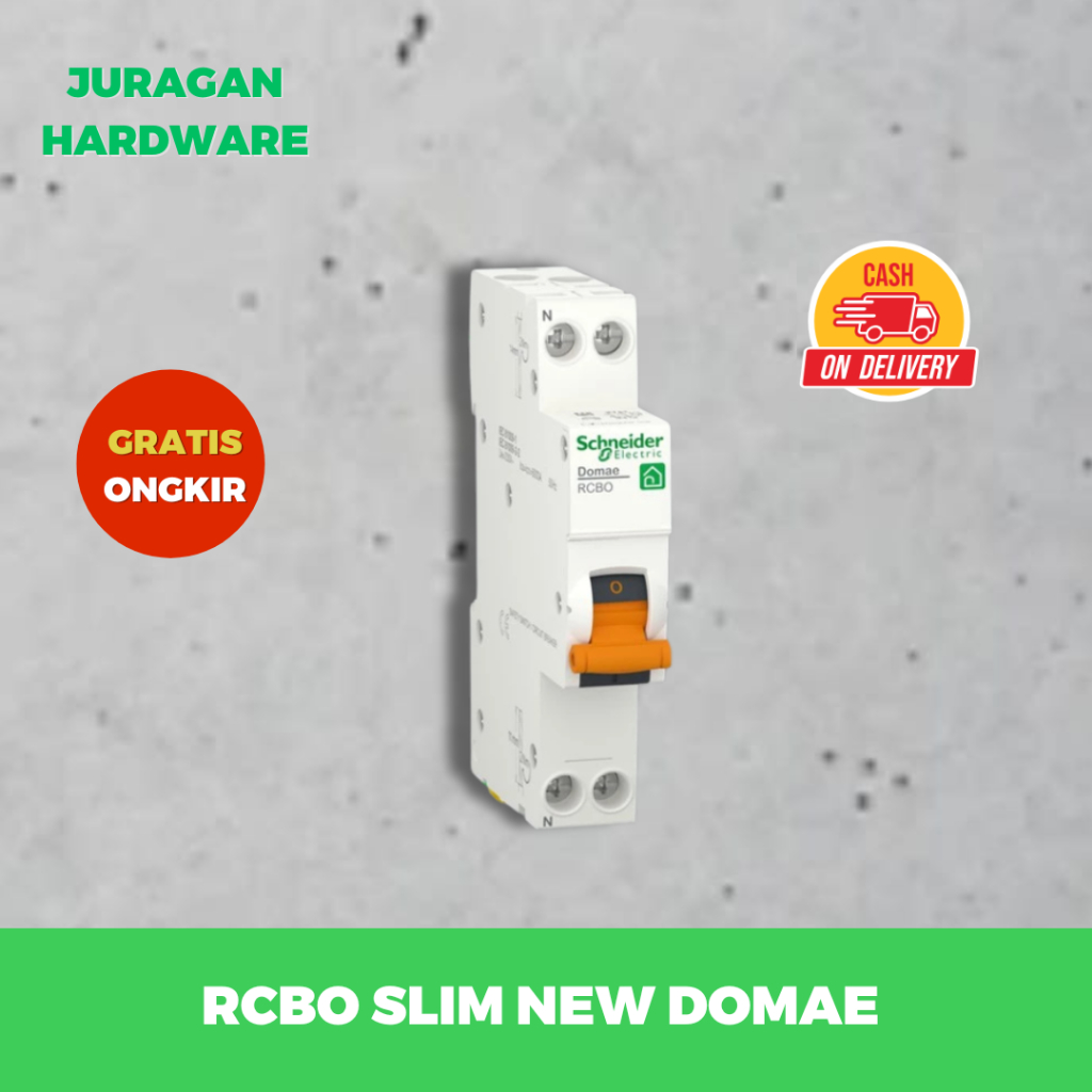 Jual RCBO SLIM SCHNEIDER 1P + N 30mA RCCB 1 Phase 6A 10A 16A 20A 25A ...