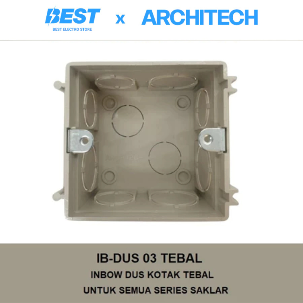 Jual ARCHITECH IB-DUS 03 TEBAL SAKLAR - STOP KONTAK INBOWDUS / INBOW ...