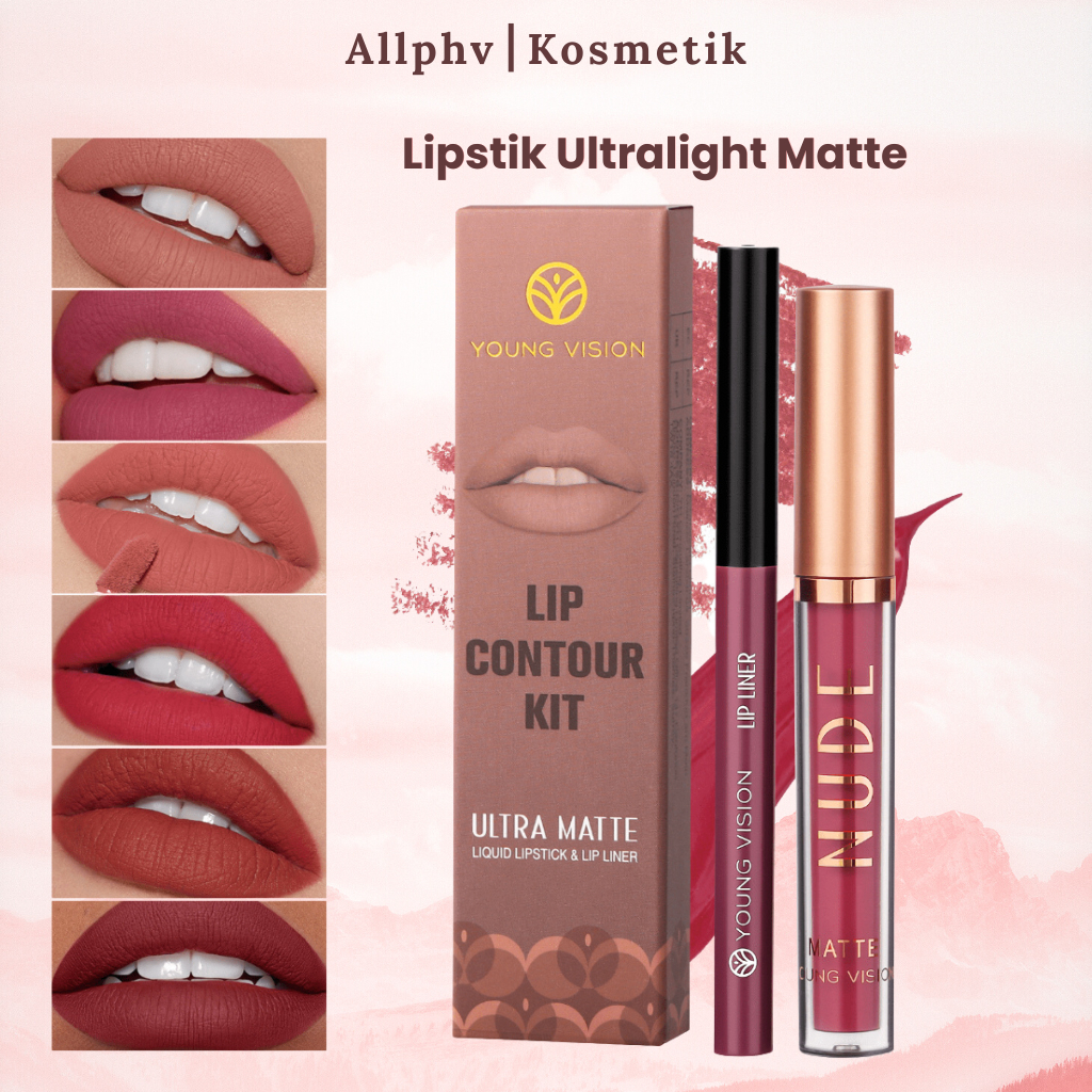 Jual Lip Liner Lipstik 6 Warna Waterproof Matte Lipstick Tahan Lama
