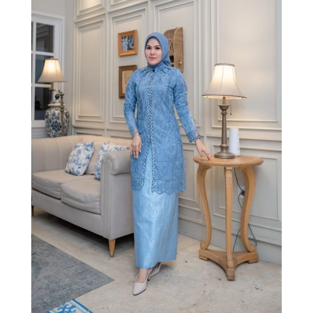 Jual Permata Olshop / Setelan Kebaya Rok Songket / Kebaya Tunik Modern ...