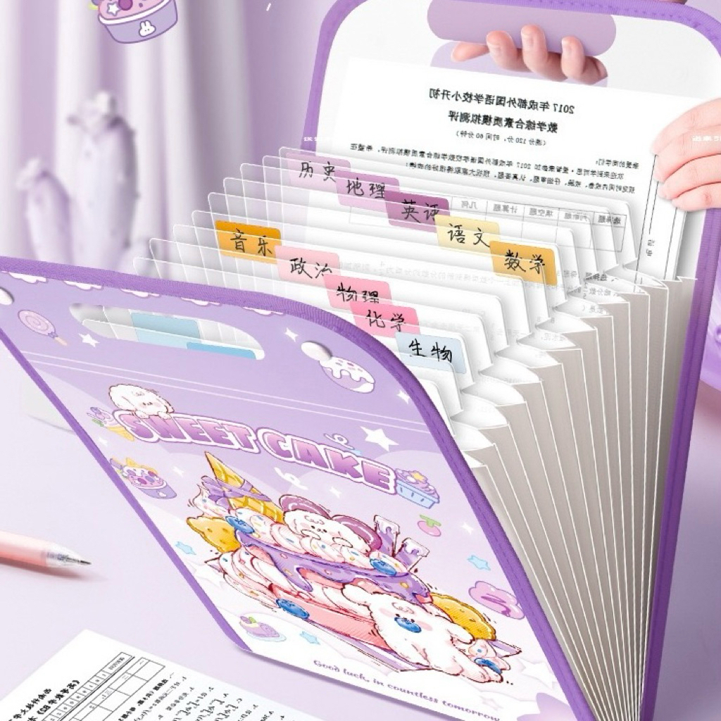 Jual AJS Organizer kertas A4/ map kertas/ dokumen keeper slot handle ...