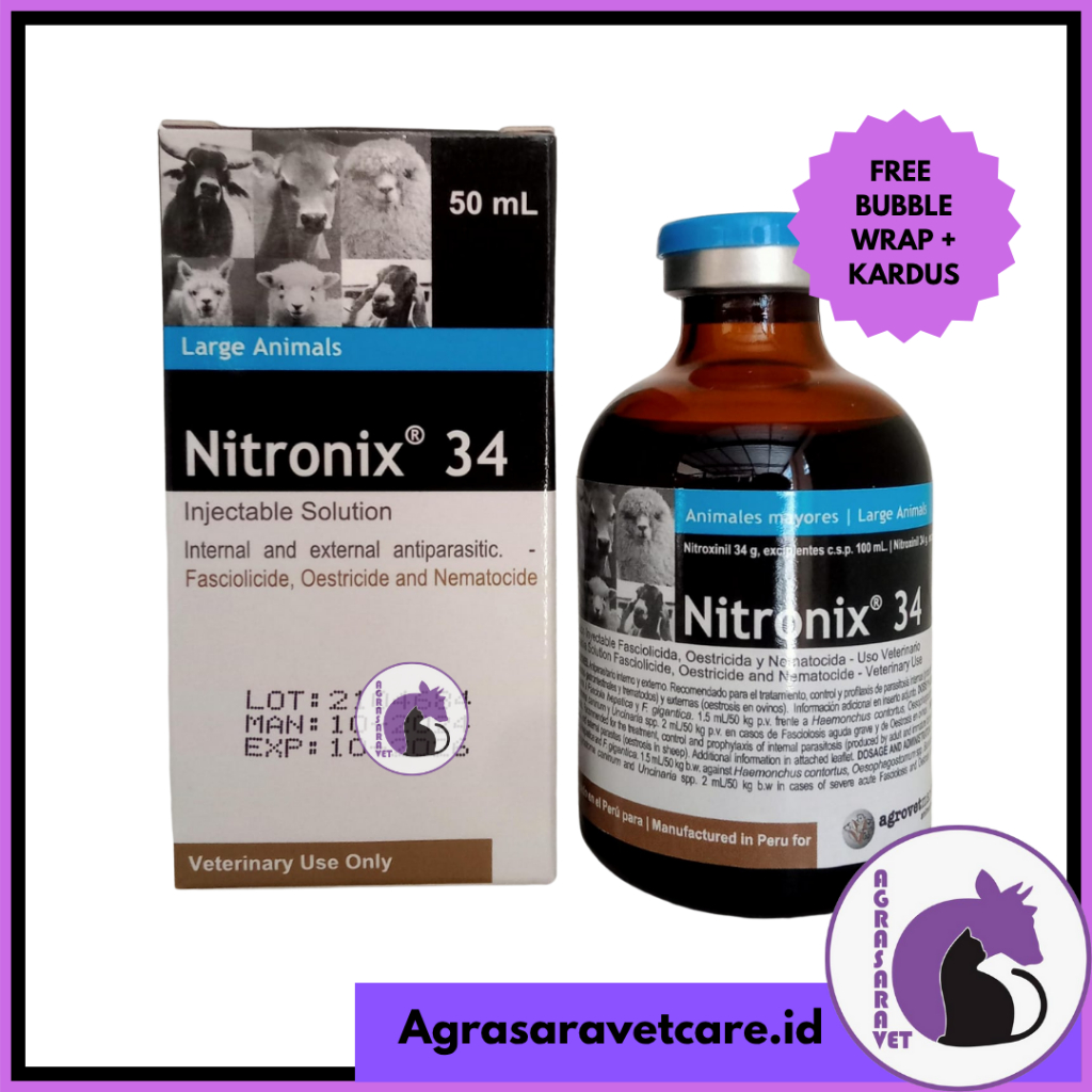 Jual Fluconix-340 (nitroxinil)- pembunuh cacing hati Fluconix 340 ...