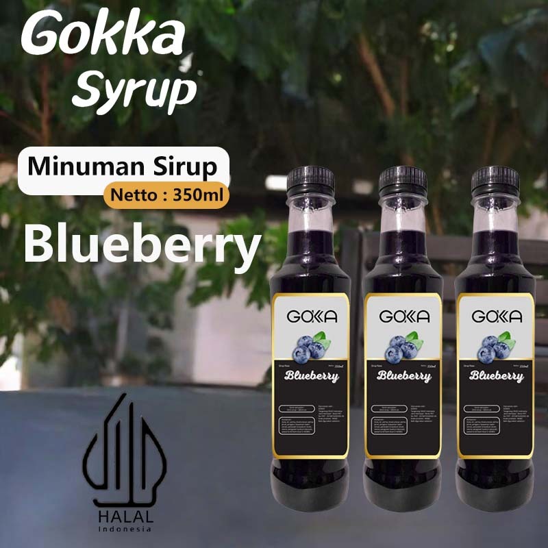 Jual Gokka Blueberry Fresh Syrup 350ml - Minuman Rasa Segar / Sirup ...