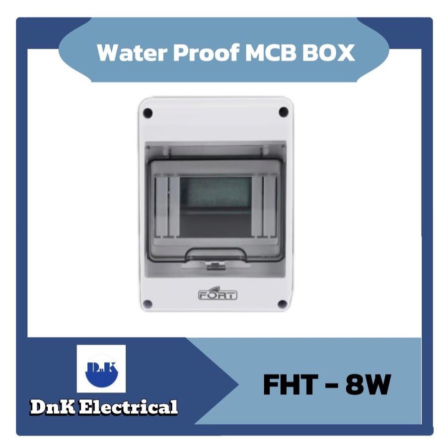 Jual Waterproof MCB Box Fort Type FHT-8W IP65 ABS - 8 Grup | Shopee ...