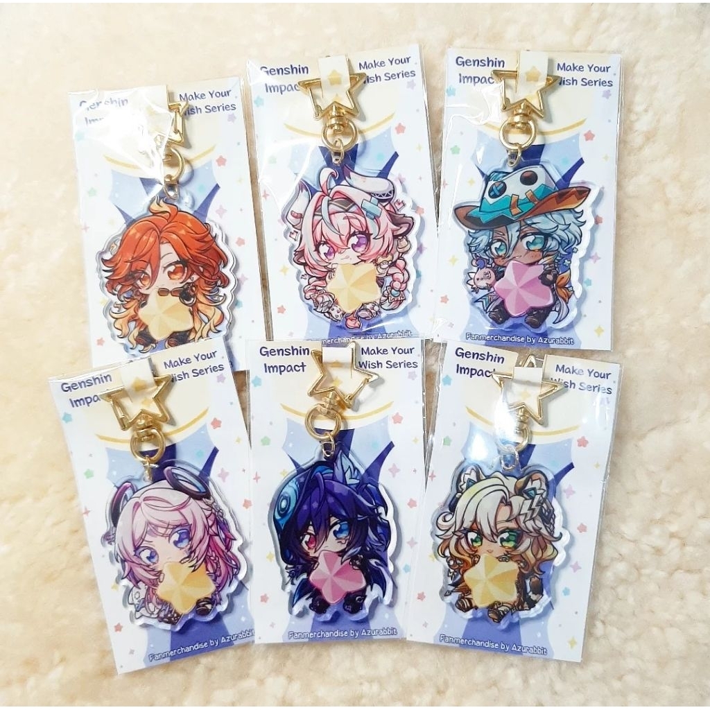 Jual Genshin Impact Keychain & Sticker Fanmerch by Azurabbit - Natlan ...