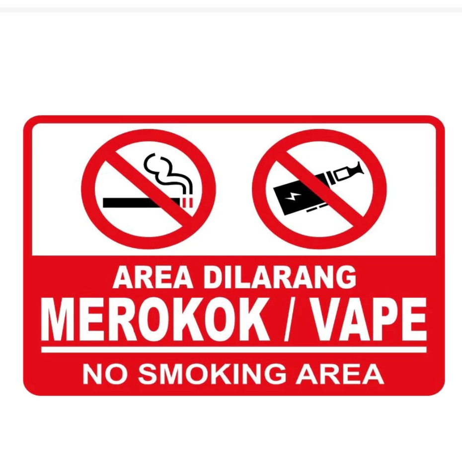Jual STIKER NO VAPE 10x15 cm DILARANG MEROKOK NO SMOKING VAPE RAMBU  PERINGATAN BAHAYA WLBEE | Shopee Indonesia