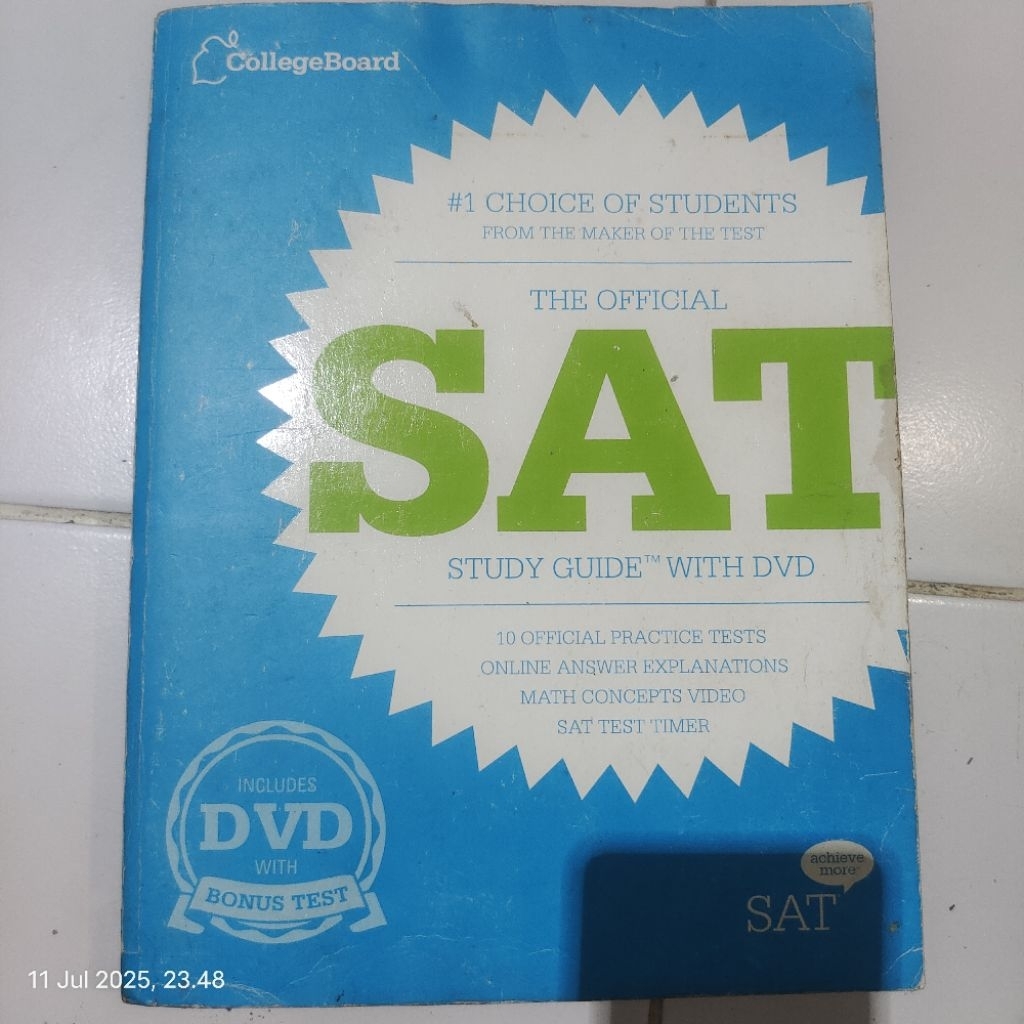 Jual BUKU THE OFFICIAL SAT STUDY GUIDE (NON CD ORIGINAL) | Shopee Indonesia