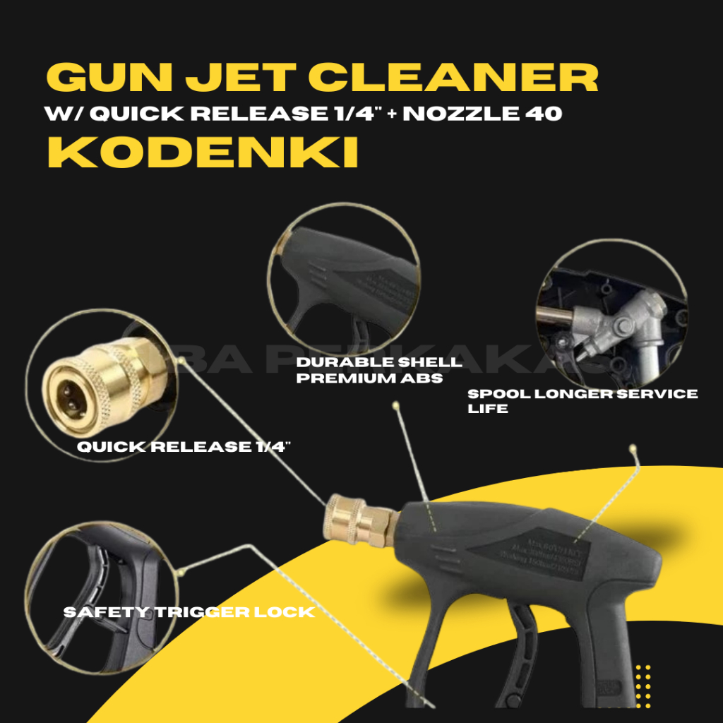 Jual Kodenki Gun Jet Cleaner Set Quick Release Adaptor 1/4