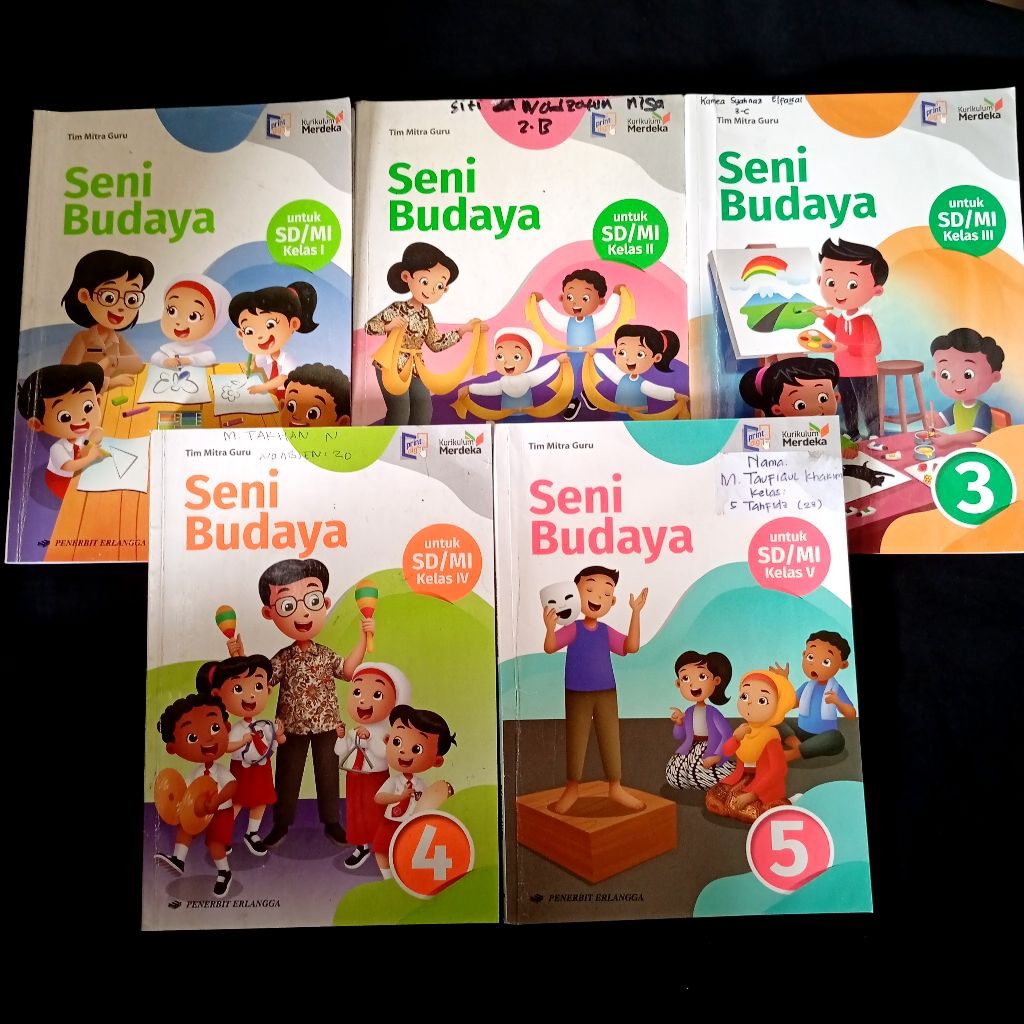 Jual Seni Budaya SD Kurikulum Merdeka Kelas 1,2,3,4,5 ERLANGGA | Shopee ...