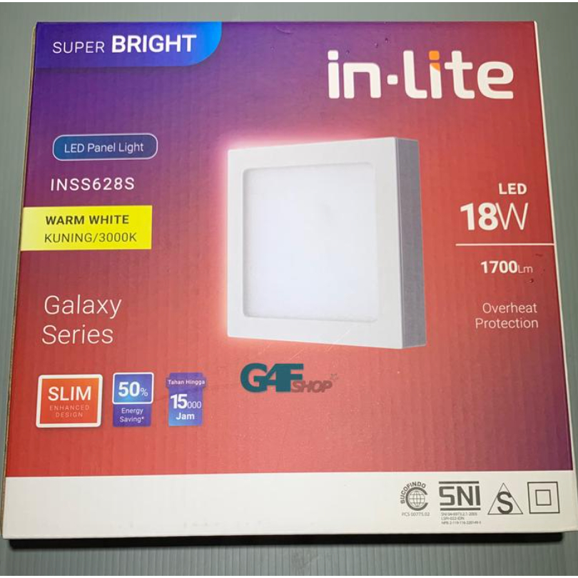 Jual Lampu LED Downlight Outbow Inlite 18W Segi | Shopee Indonesia