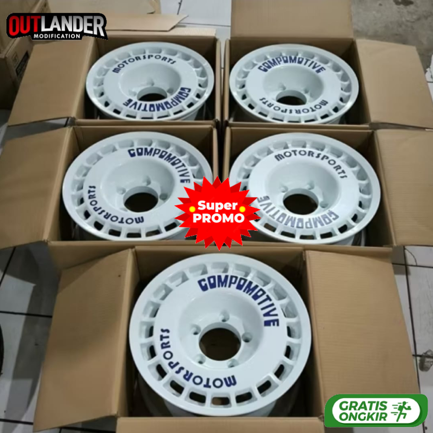 Jual velg compomotive R15 velg mobil Sidekick, Vitara, XL7 Escudo Jimny ...