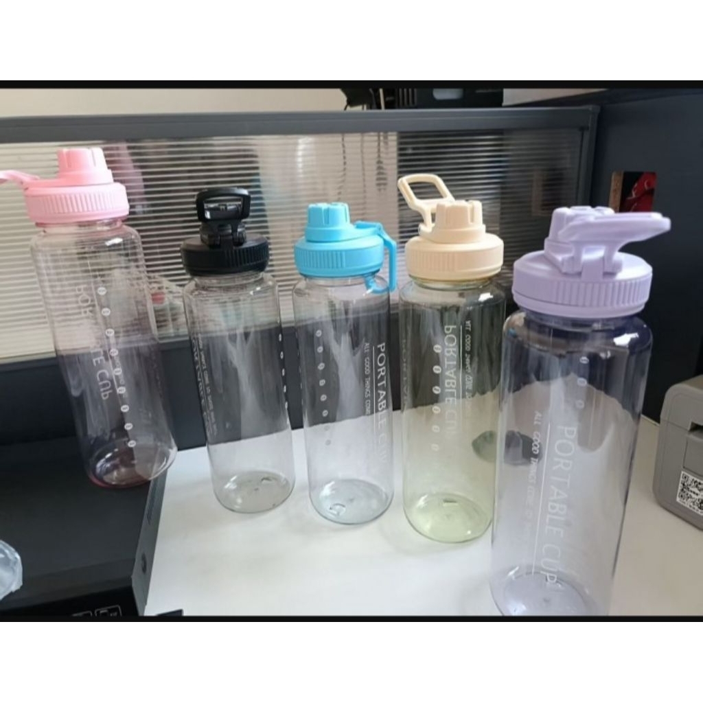 Jual B ( B3 ) BOTOL MINUM PORTABEL CUP TENTENG 1 LITER BPA FREE /BOTOL ...