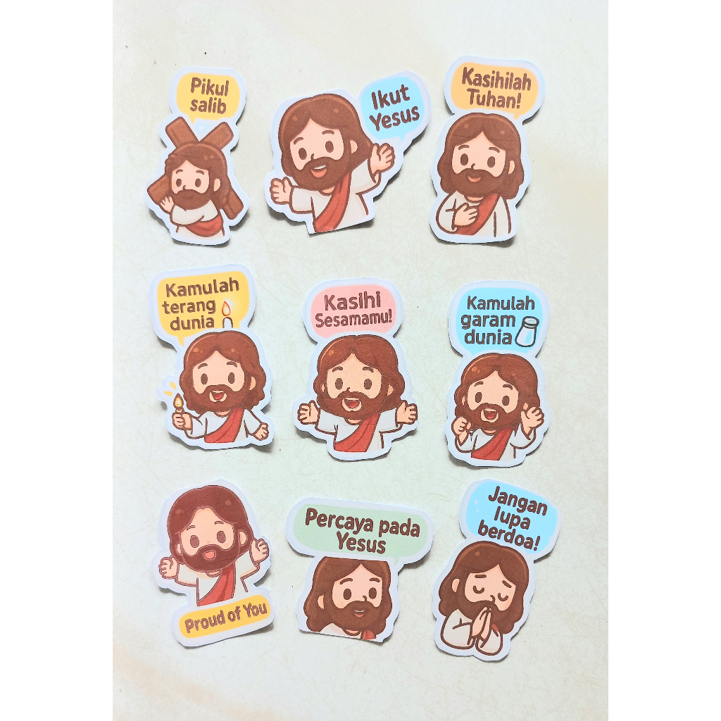 Jual Sticker Pack Kristen - Pesan Yesus | Shopee Indonesia