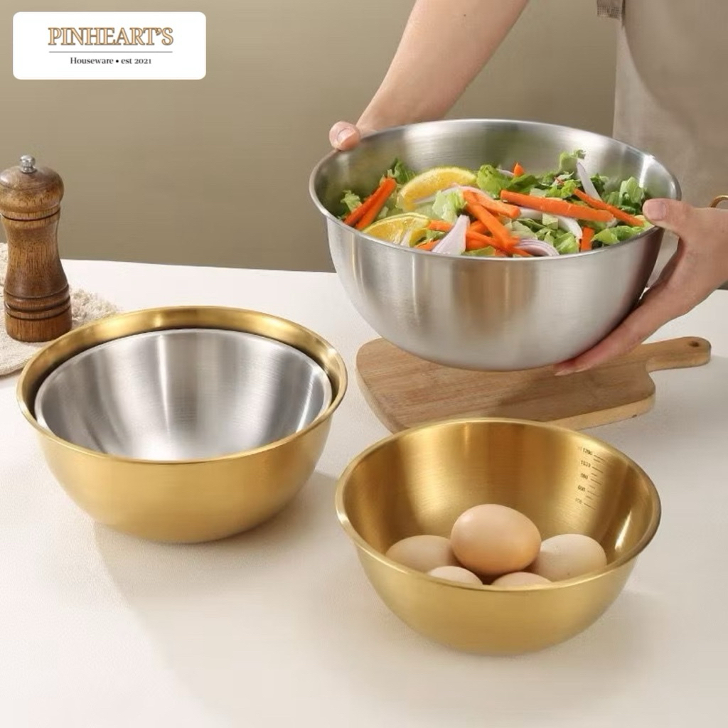 Stainless steel mixing bowls (set)