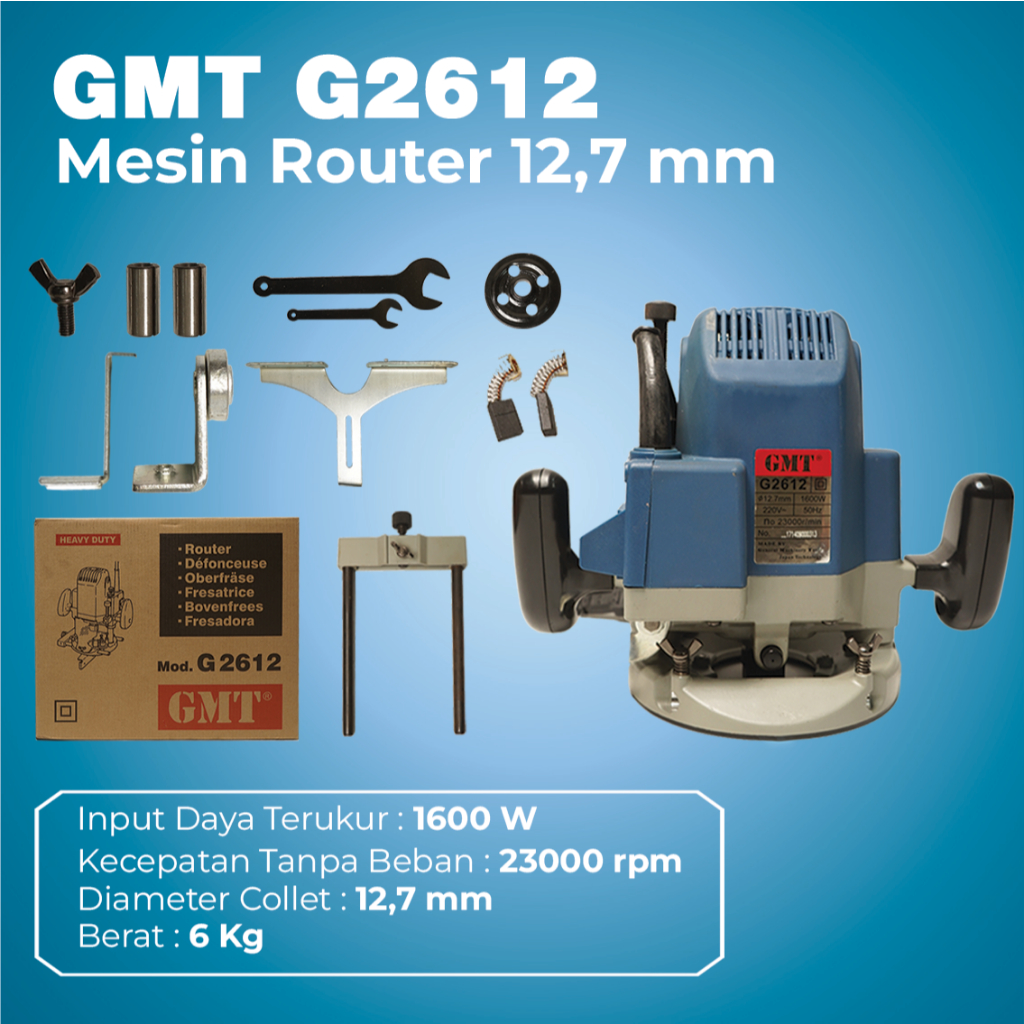 Jual GMT G2612 Mesin Router / Wood Router 12,7mm | Shopee Indonesia