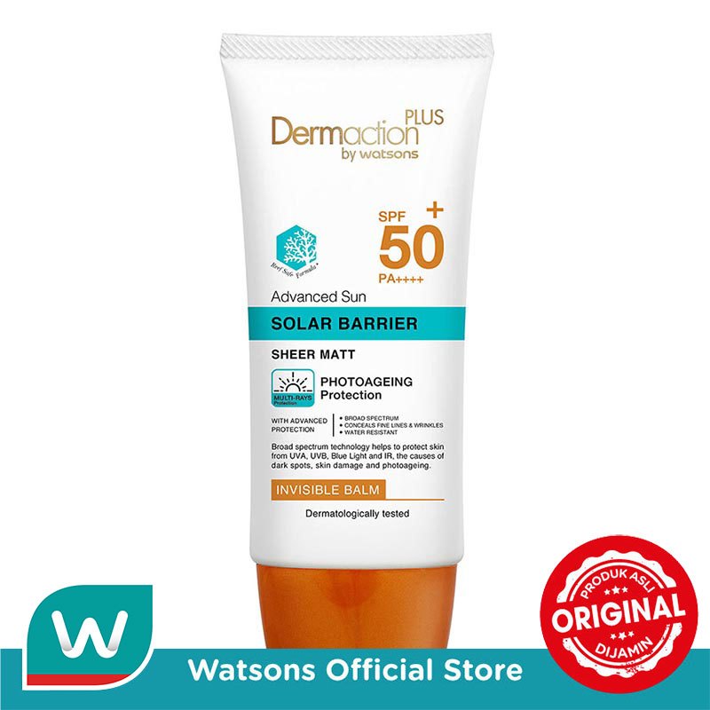 Jual Dermaction Plus by Watsons Advanced Sun Solar Barrier Invisble ...