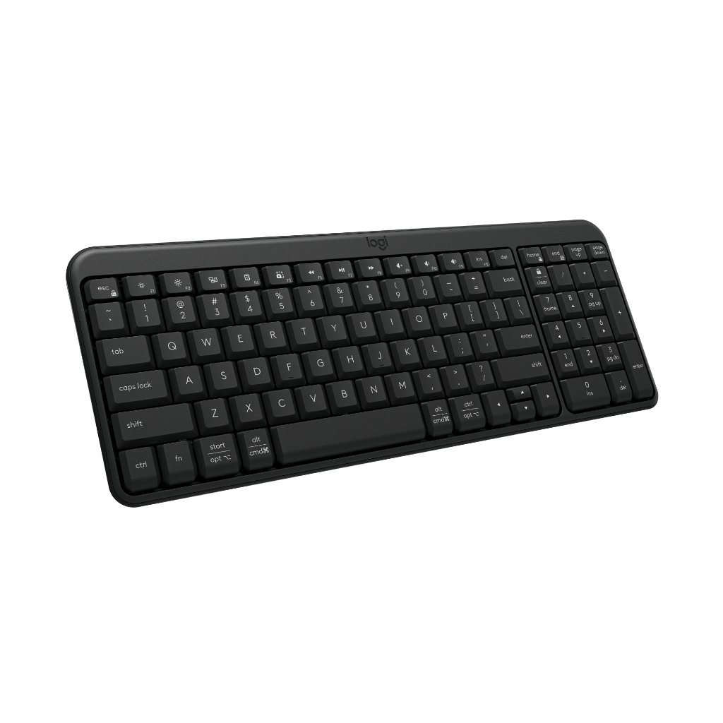 Logitech K250 Bluetooth Keyboard dengan Tombol angka, Konektivitas yang Mudah, Keyboard Nirkabel Ringkas yang dibuat dengan Plastik Daur Ulang, Tahan  (2)