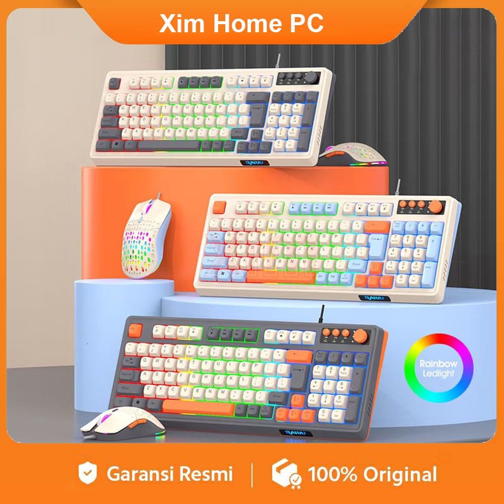 Jual [Xim Home] Set Keyboard K98 Gaming E-sports Jerman dengan Kabel ...