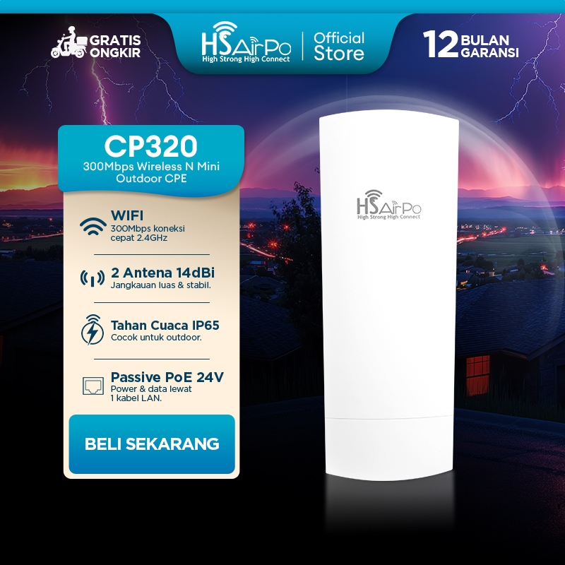 Jual HSAirPo CP320 - 300Mbps 2.4Ghz High Power Wireless Outdoor ...