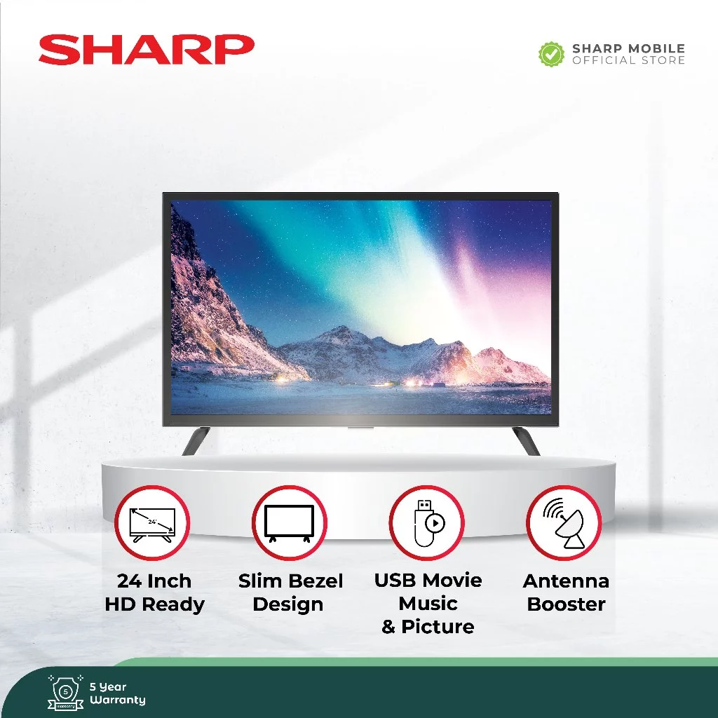SHARP 2T-C24HD1500i Review: TV 24 Inch Dasar dengan Suara Dolby untuk Kamar atau Ruang Makan