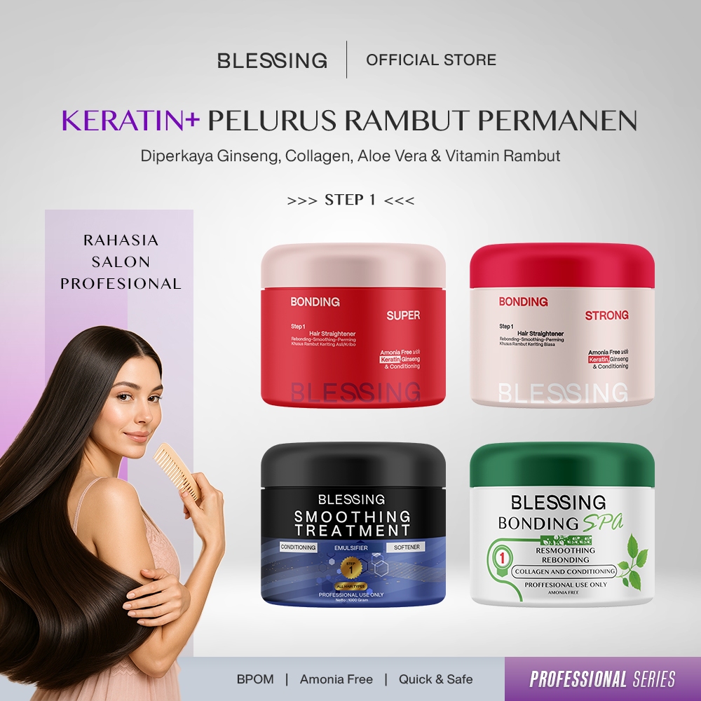 Jual BLESSING Smoothing & Bonding - Pelurus Rambut Permanen | Shopee ...