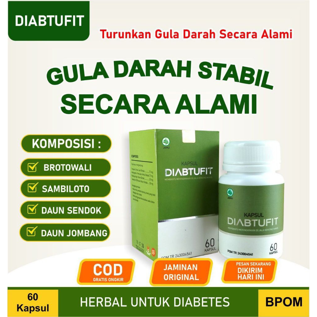 HERBAL DIABETES DIABTUFIT ATASI DIABETES SECARA ALAMI DIABETAFIT