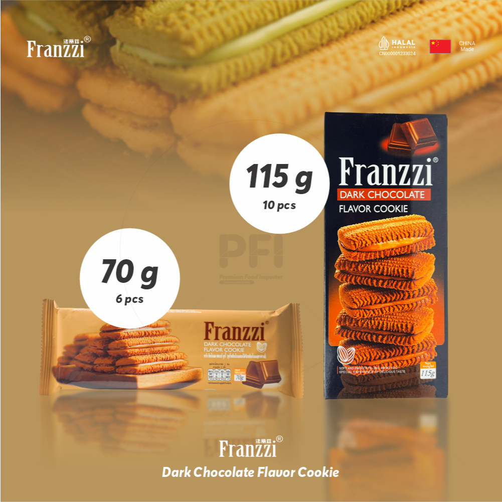 Jual Franzzi Rich Aroma Dark Chocolate Cookie 115gr Box | Shopee Indonesia